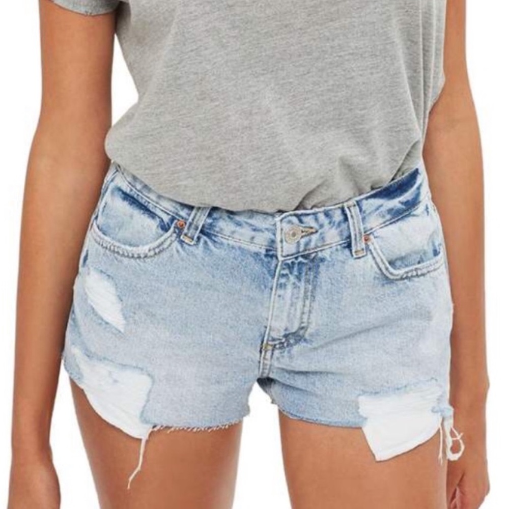 Top shop moto Cory denim shorts